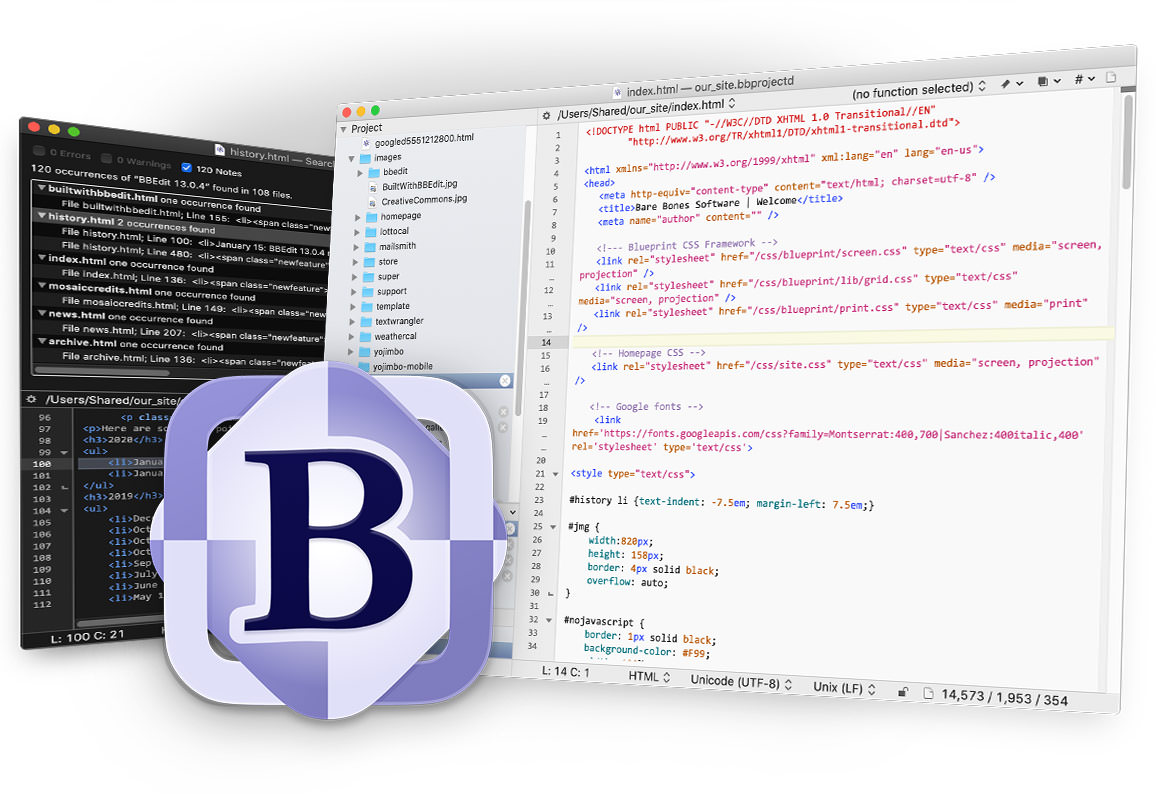 bbedit-编辑文本文件及源代码