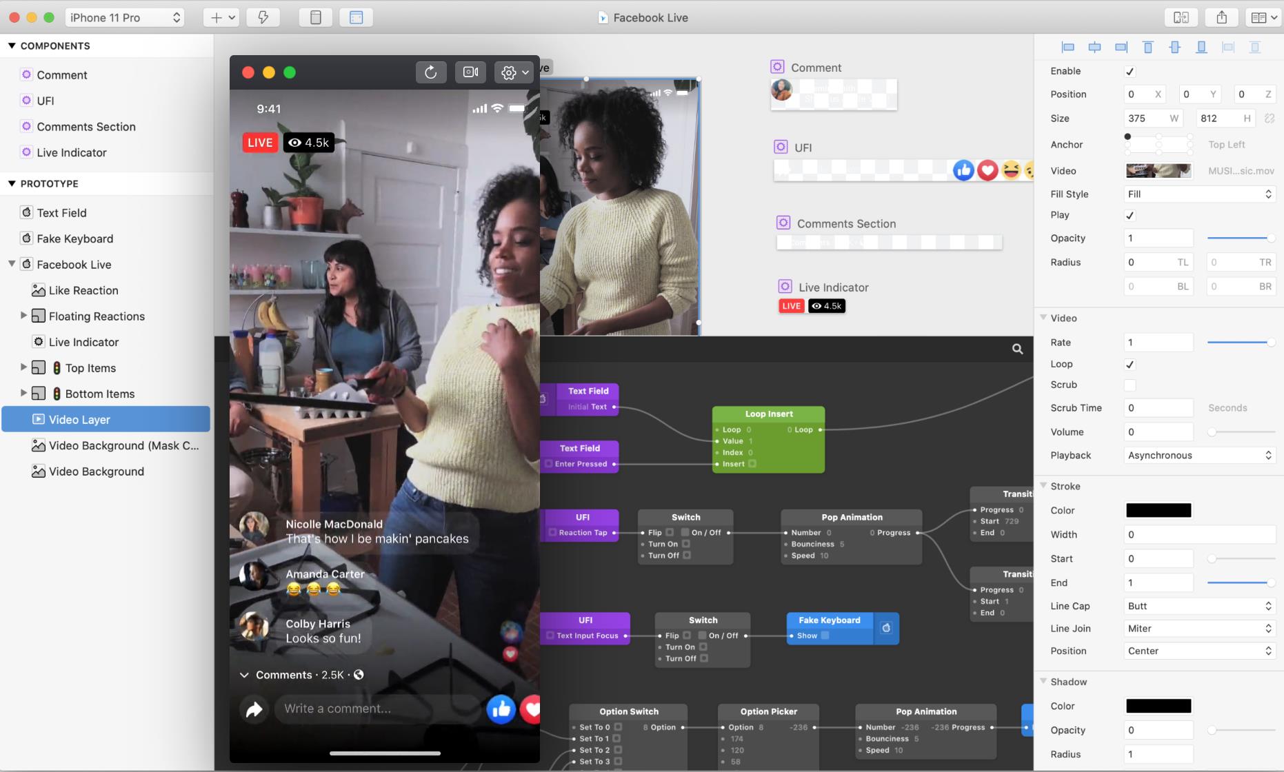 origami-Facebook设计师构建使用