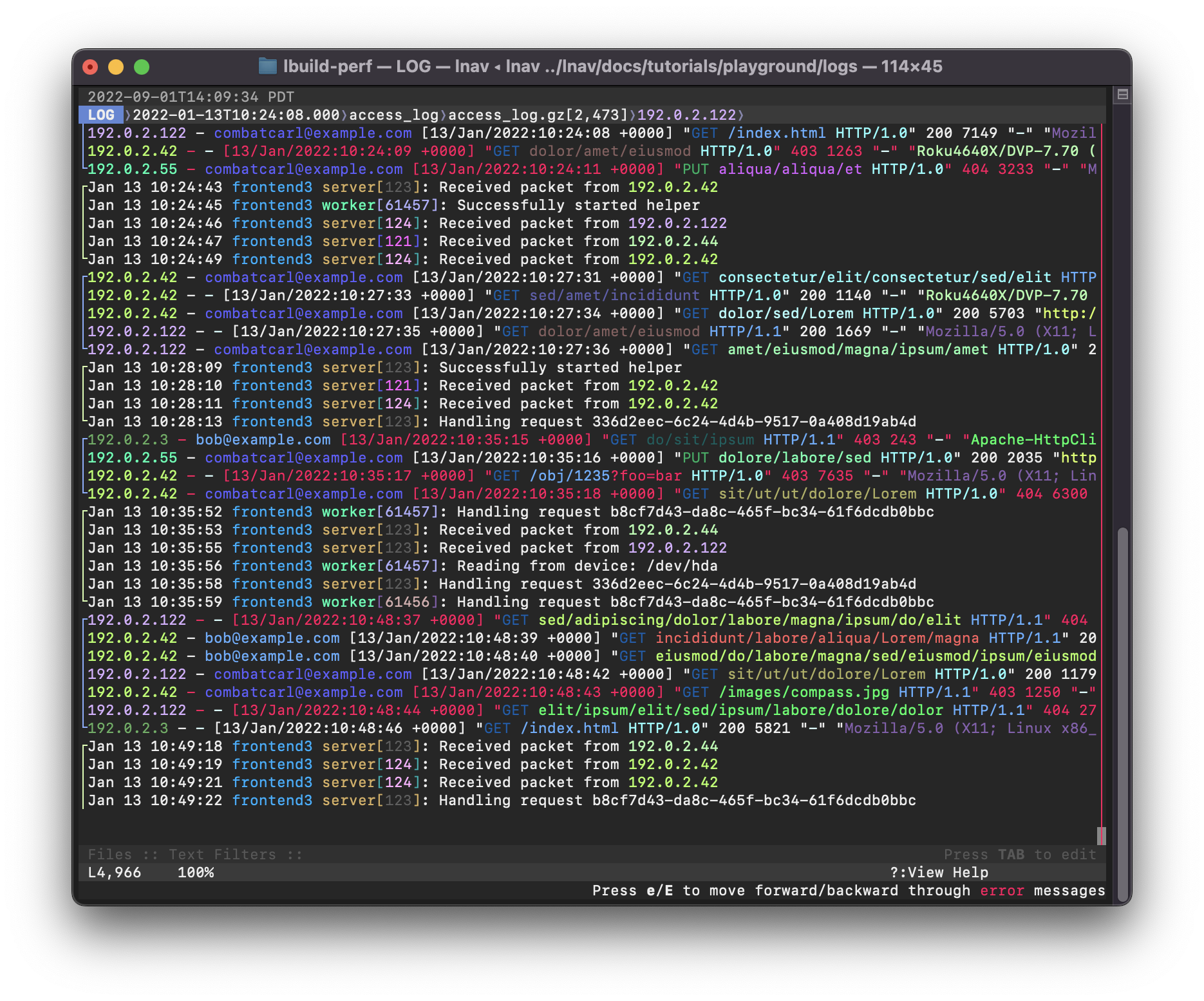 lnav－日志文件阅读器