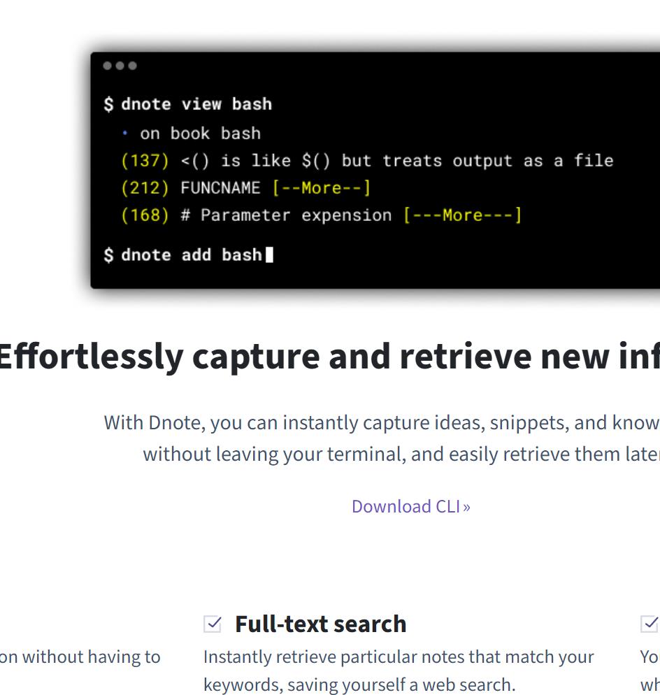 getdnote:命令行笔记本
