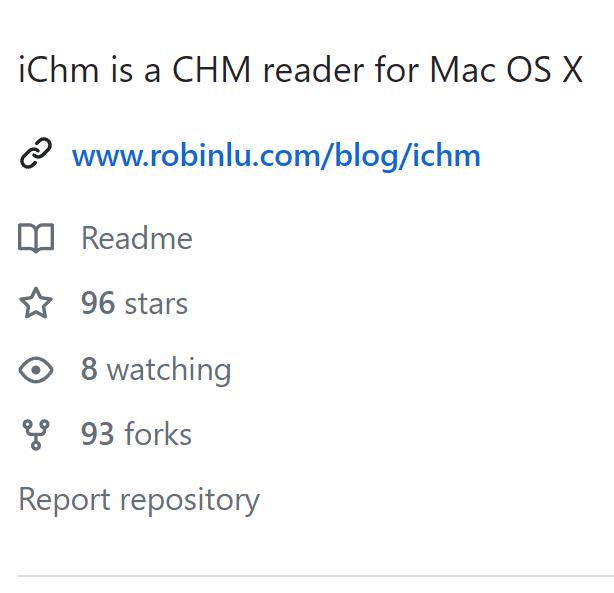 ichm:开源的CHM电子书阅读