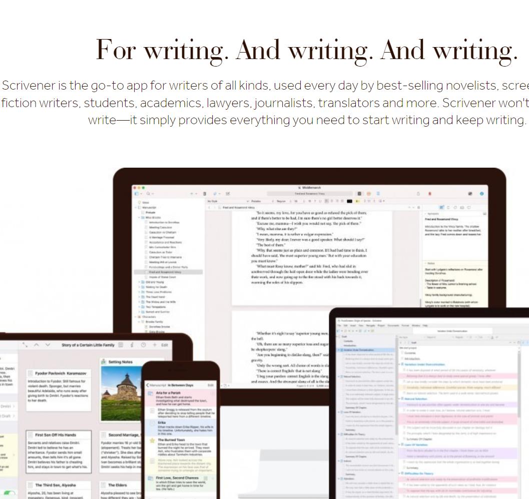 scrivener: 段式文件写作