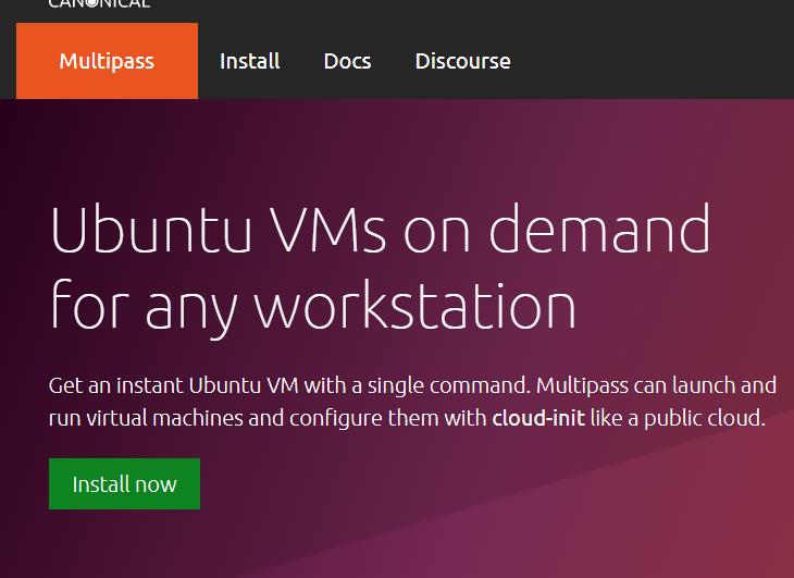 multipass-ubuntu虚拟机