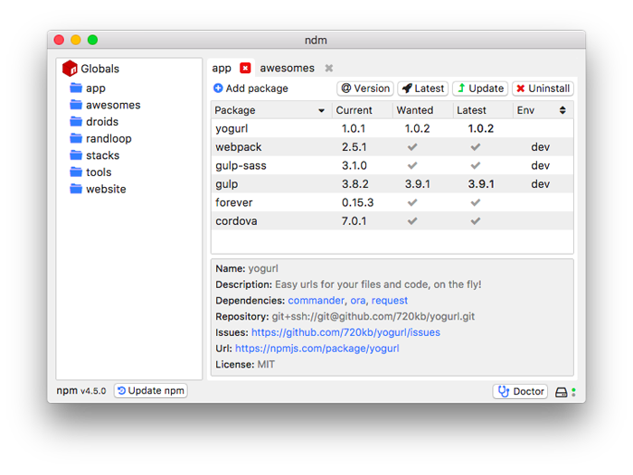 ndm-查看ｎｐｍ安装包