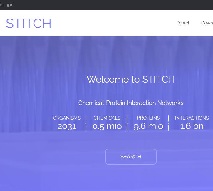 STITCH化合物-蛋白相互作用数据