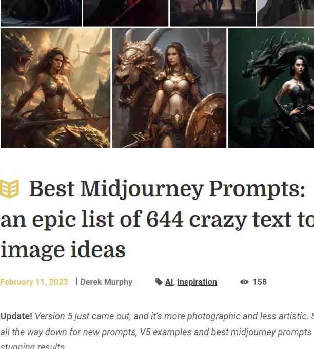 Midjourney 最佳提示词分享