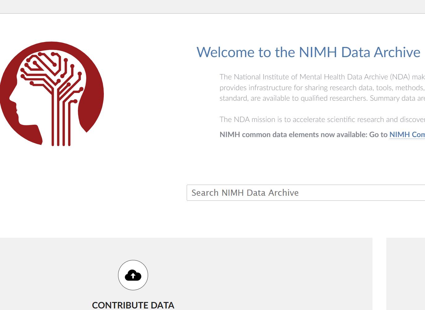 NDA 国家心理健康数据方法工具