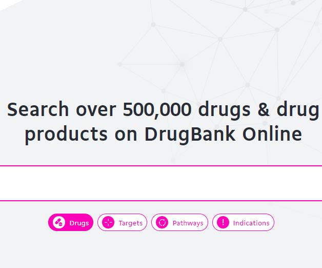 drugbank 50万种药物检索平台