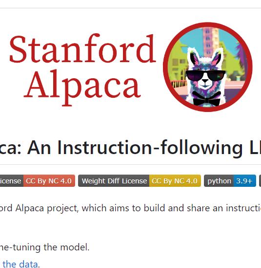 stanford_alpaca 斯坦福羊驼模型