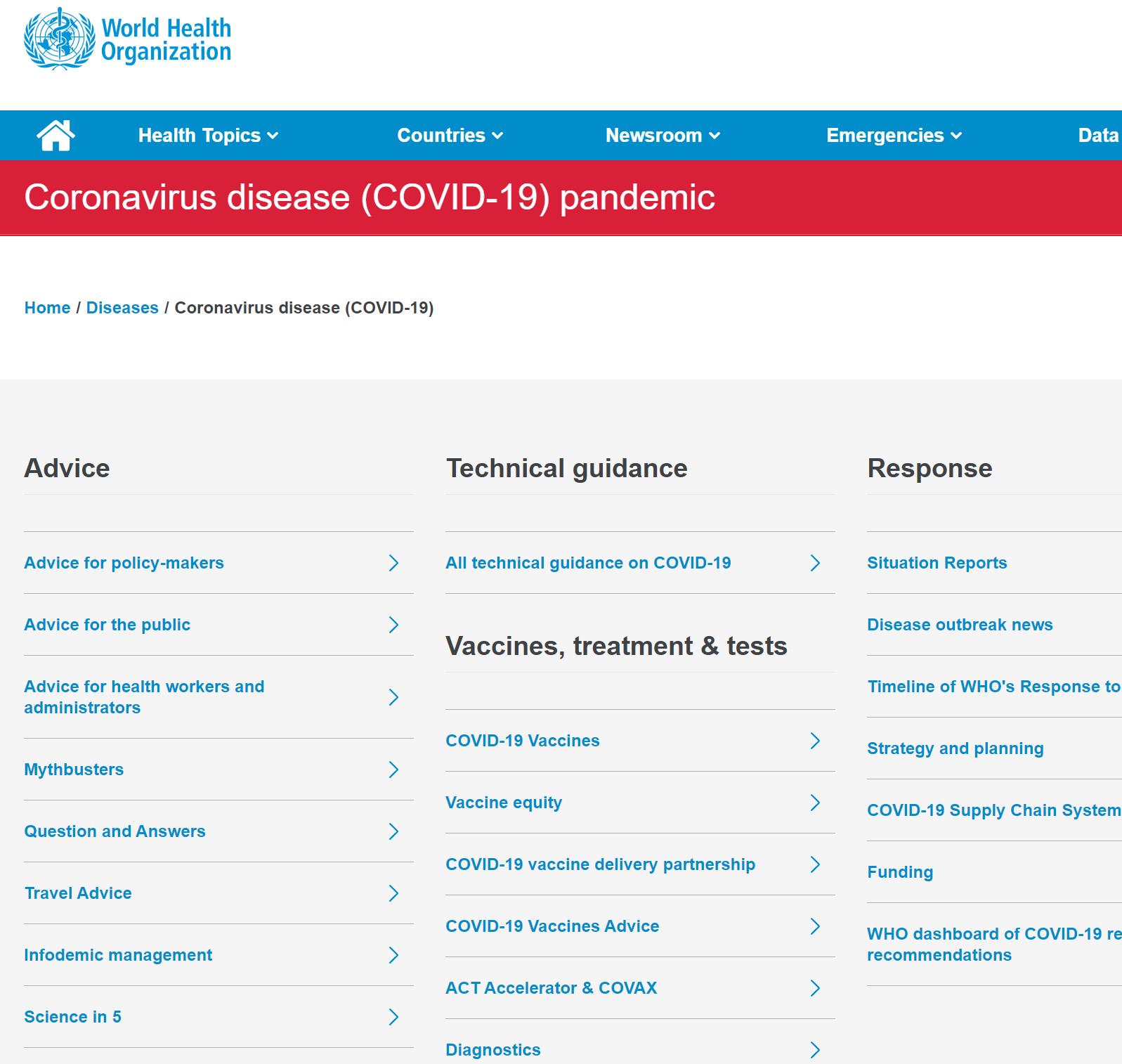 WHO世界卫生组织