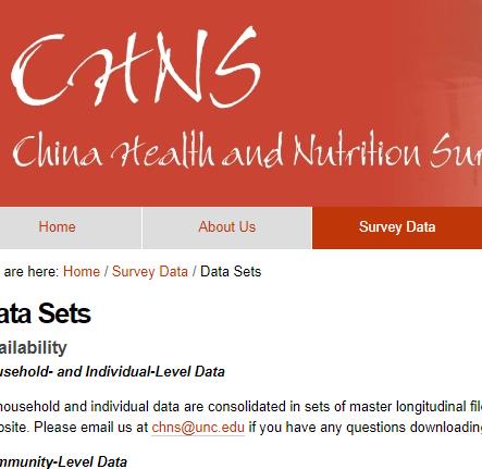 中国健康与营养调查