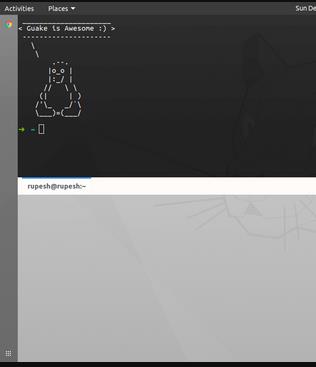 Guake 下拉命令行、性能高效