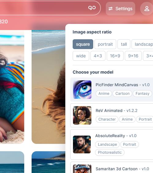 picfinder 模型和参数调整