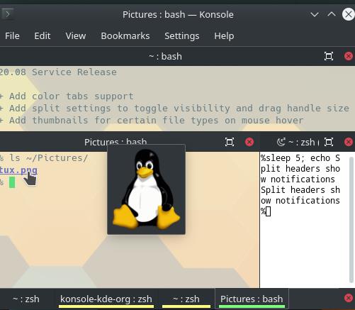 Konsole 最先进最好的高级功能