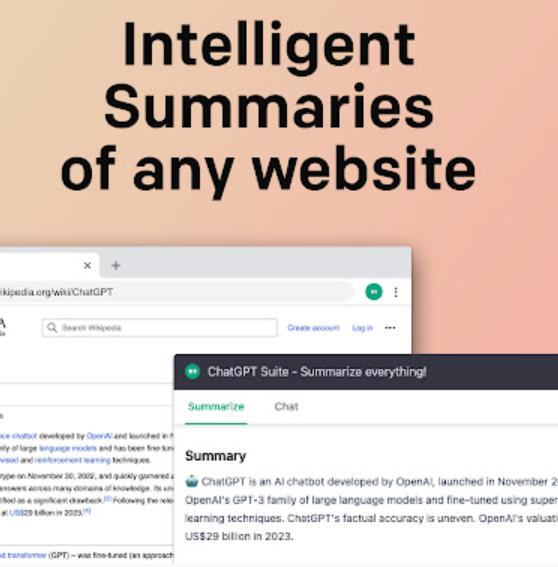 ChatGPT - 网站和视频摘要