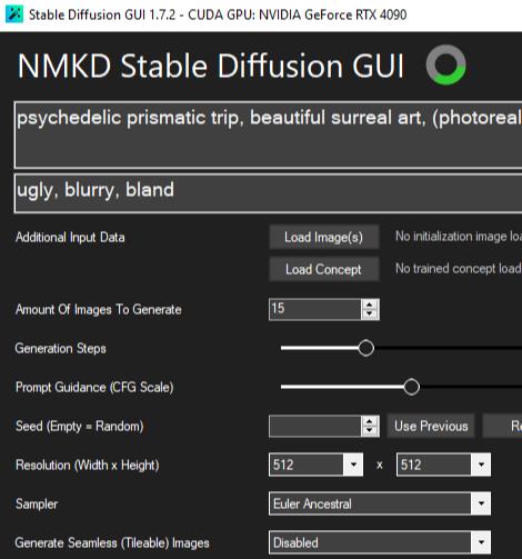 nmkd Stable Diffusion界面程序